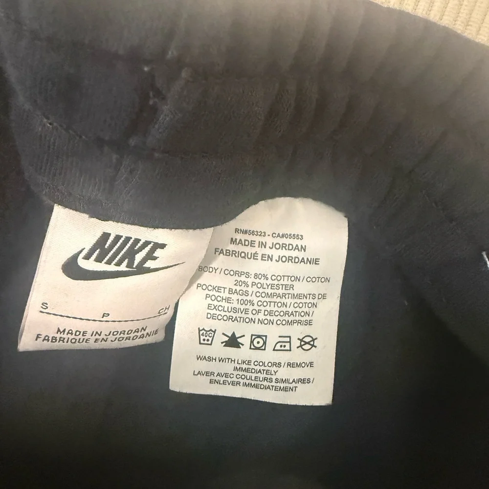 Kids Nike Black Fleece Hoodie Sweatshirt + Joggers Set | Size Small Swoosh - Picture 3 of 6